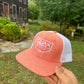 Women’s salmon stitched hat