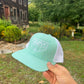 Women’s teal stitched hat